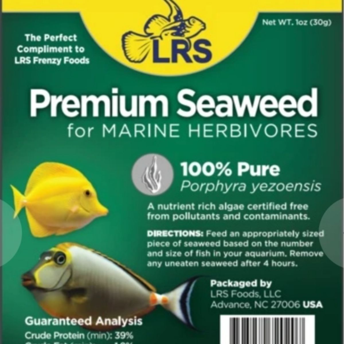 LRS Premium Seaweed| Reef Gurus